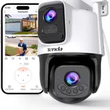 Tenda CH9 Caméra Surveillance WiFi Extérieure Double Objectif 2K+2K thumbnail 1