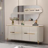 Table Console 180X40CM + Miroir 130X70CM Gris G6318 + M6318 thumbnail 1