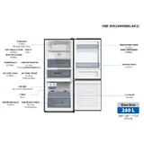 Refrigerateur Haier Combine 3 tiroirs Noir HRFIVB298VN thumbnail 3