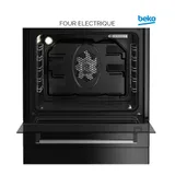 Cuisiniere Beko 4FEUX 60X60 Induction + Four Electrique Noir FSM6730SBCS thumbnail 4