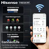 Refrigerateur Hisense Combine 3 tiroirs Nofrost Noir RL5K370GSFC thumbnail 7