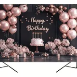 Décor de fond anniversaire – Happy Birthday classique thumbnail 1