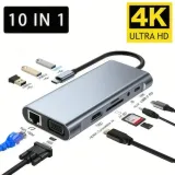 Convertisseur Type-C vers HDMI 10 en 1 R SCAR RS-TCHD10IN1 thumbnail 1