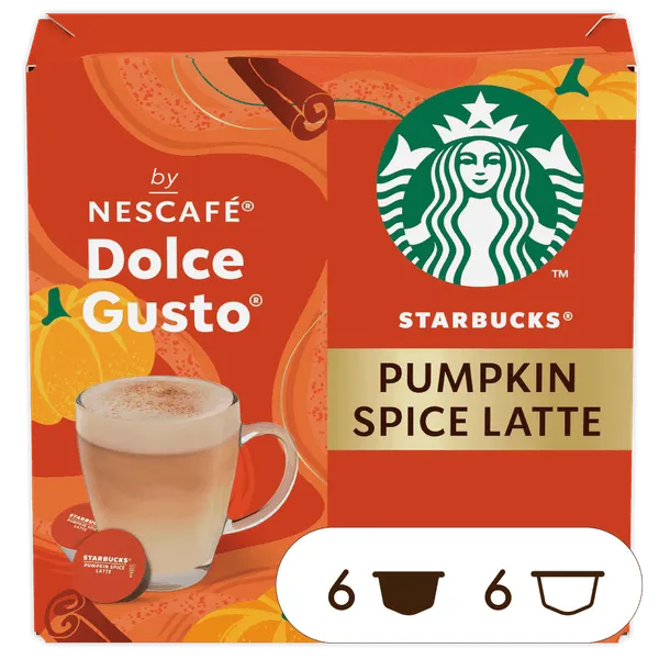 NESCAFÉ DOLCE GUSTO - Starbucks Pumpkin Spice Latte – Capsules (12 unités)