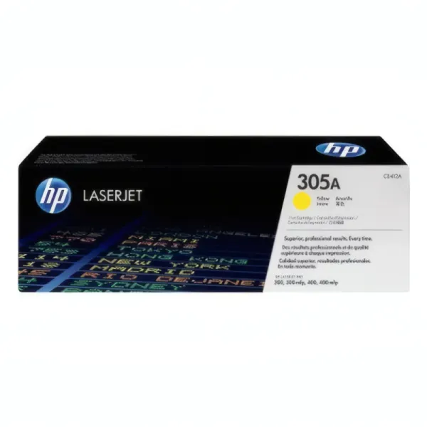 Toner HP 305A jaune original (CE412A), 2 600 pages