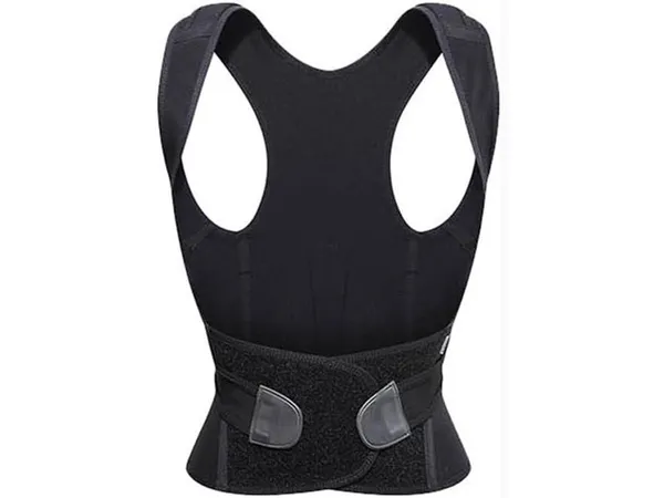 SDFGH Correcteur de posture unisexe, soutien lombaire réglable (Couleur : Svart, Taille : Small)