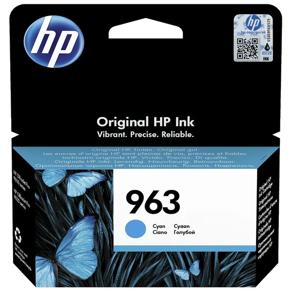 Cartouche d'encre HP 963 cyan (3JA23AE), 700 pages