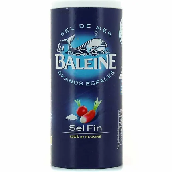 LA BALEINE - Sel de mer iodé boîte - 600G