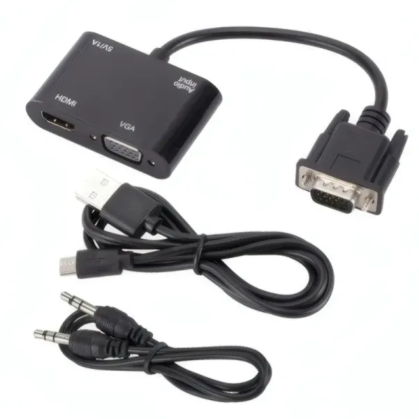 Convertisseur VGA vers HDMI avec Audio R SCAR RS-VGAHDVGA