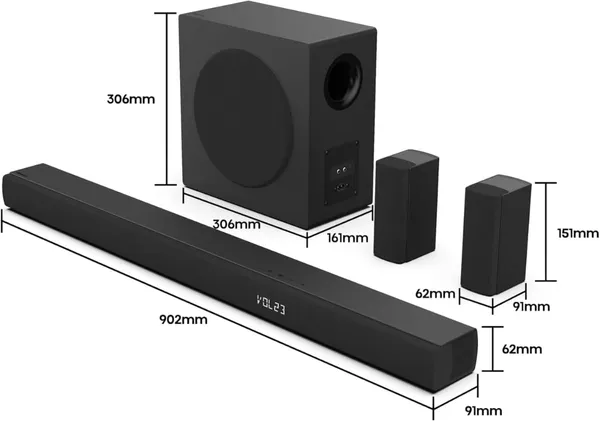 Barre de Son Hisense 540W HS5100 5.1