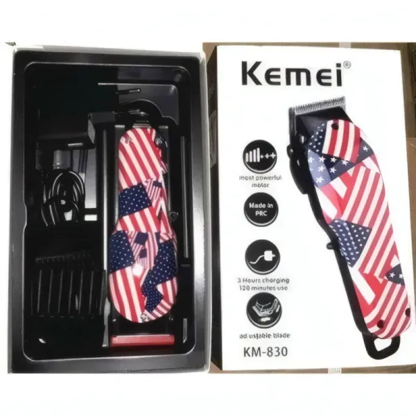 Tondeuse Professionnelle KEMEI KM-830 Rechargeable