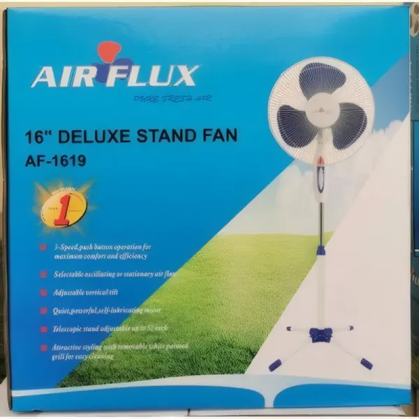 Ventilateur Sur Pied Airflux AF-1619-4 - 16 Pouces