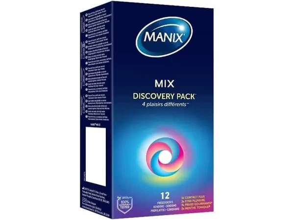 Manix  - Mix Discovery PackBoîte de 12 Préservatifs pour Hommes