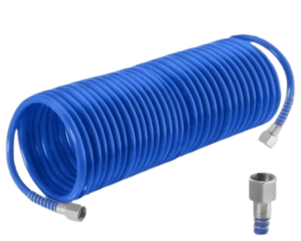 Tuyau d'Air Comprimé 10m (Ø 5x8mm) avec Raccords Filetés - WQG1910