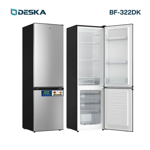 Refrigerateur Deska Combine 3TIROIRS Silver BF-322DK