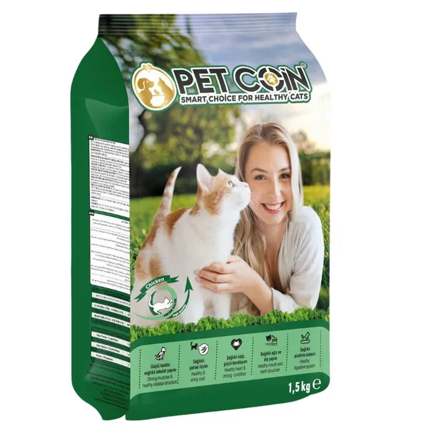 Croquettes pour chat Pet Coin 1,5 kg
