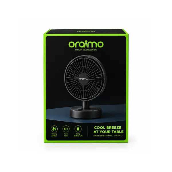 ORAIMO – Ventilateur de Table Rechargeable – ODF-201A
