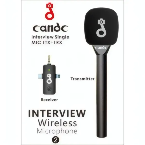 Microphone d'Interview Sans Fil CANDC DC-T20