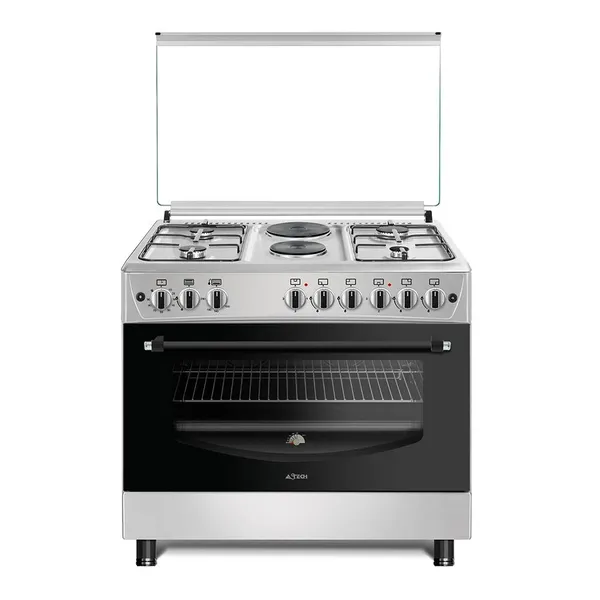 Cuisinière ASTECH EL42GEL 90/60 6 feux 4 gaz et 2 électriques