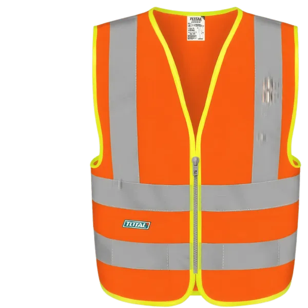 Gilet de Sécurité Haute Visibilité orange fluorescent