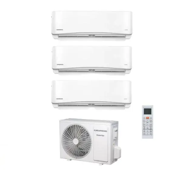 Split Multi Grundig Triple EVAP(02 Evap 9000BTU+EVAP 12000BTU) 30000BTU