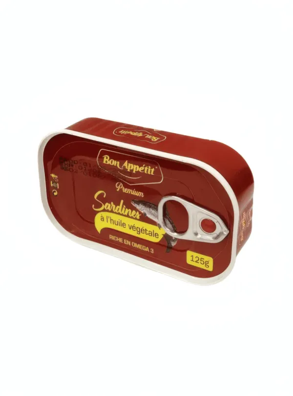 Bon Appétit – Sardines à l’Huile Végétale – 125 g