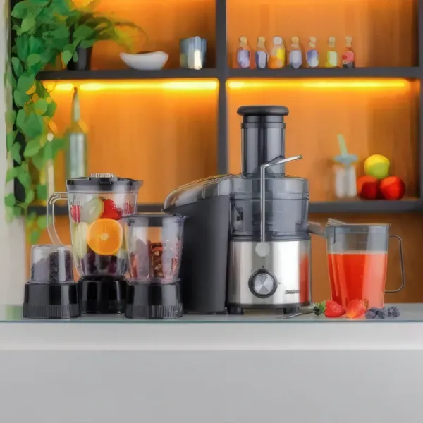 Mixeur et Extracteur de Jus GEEPAS GSB44016 - 4 en 1 Acier Inoxydable