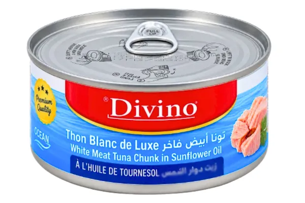 Thon miettes à l'huile de tournesol Divino 185 g