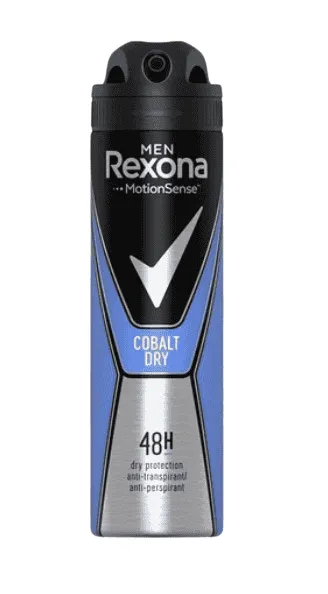 REXONA MEN - Cobalt Déodorant spray anti-transpirant 48h Protection sèche - 150 ml