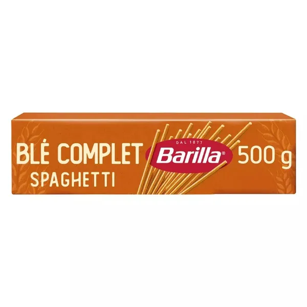 BARILLA Pâtes spaghetti n°5 au ble complet 500G