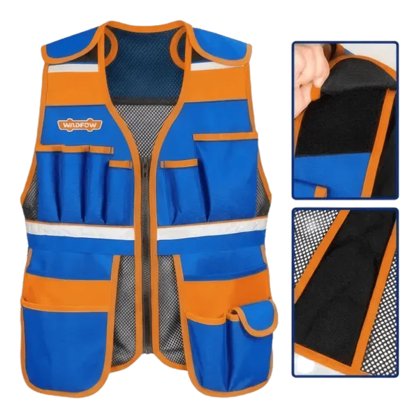 Gilet Porte-Outils Ergonomique - 11 Poches