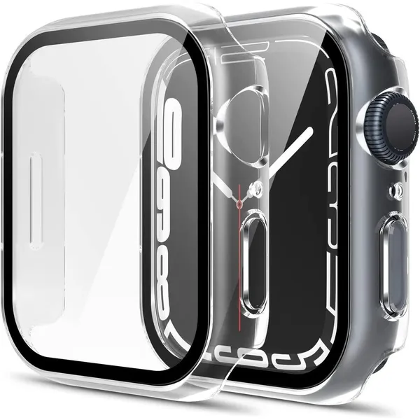 Coque Apple Watch Series 8 - 45 mm - Plastique - Transparent