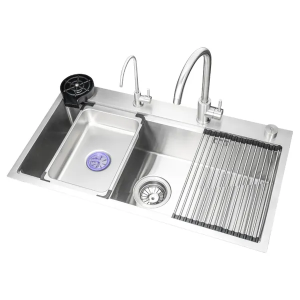 Evier de cuisine 8848 en acier inoxydable 304-finition brossée