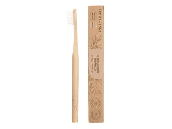 AromaZone - Brosse à dents médium en bambou - 1 pièce