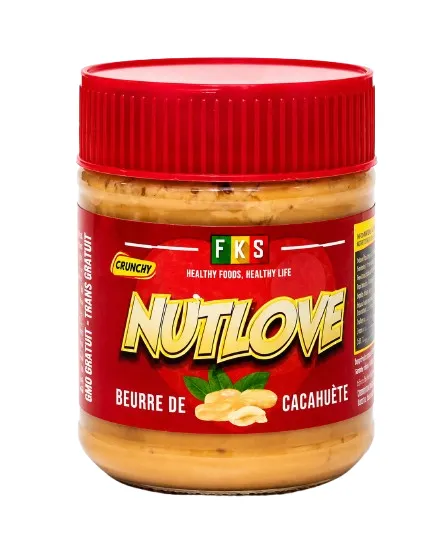 Beurre de cacahuète Nutlove verre 200 g