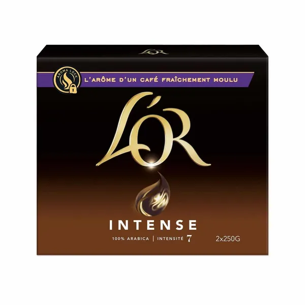 L'OR INTENSE - Café moulu Intensité 7 (2 x250g)