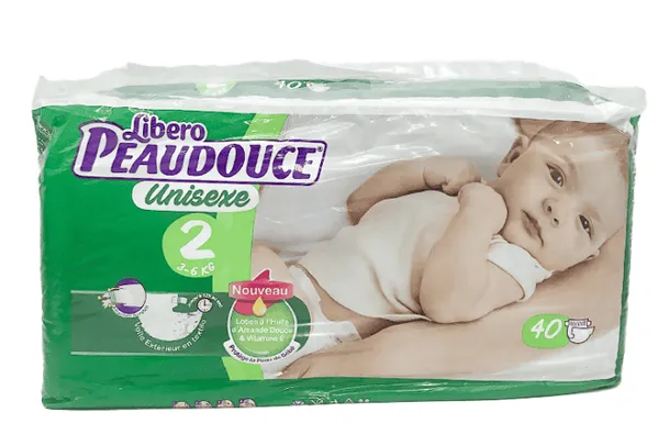Peau Douce – Couches Bébé - 3-6 kg - Paquet de 40