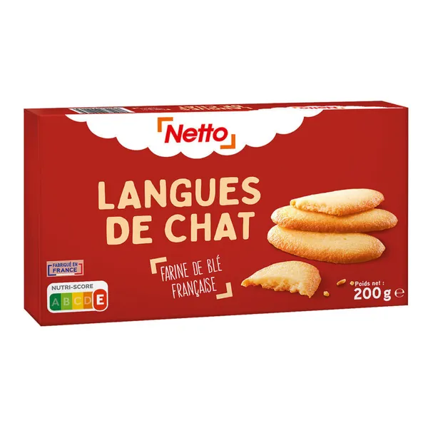 Netto - Langues de Chat - 200 g