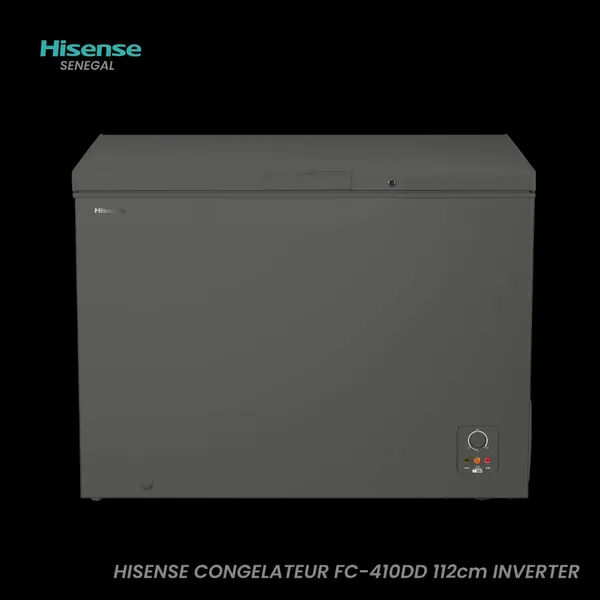 Congelateur Hisense Horizontal Inverter Gris FC410DD