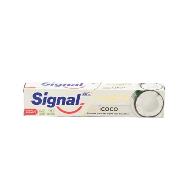 Dentifrice antibactérien blancheur nature éléments coco Signal 75 ml