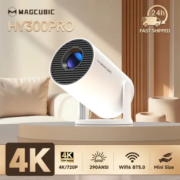 MAGCUBIC HY300 Pro Mini Projecteur 4K