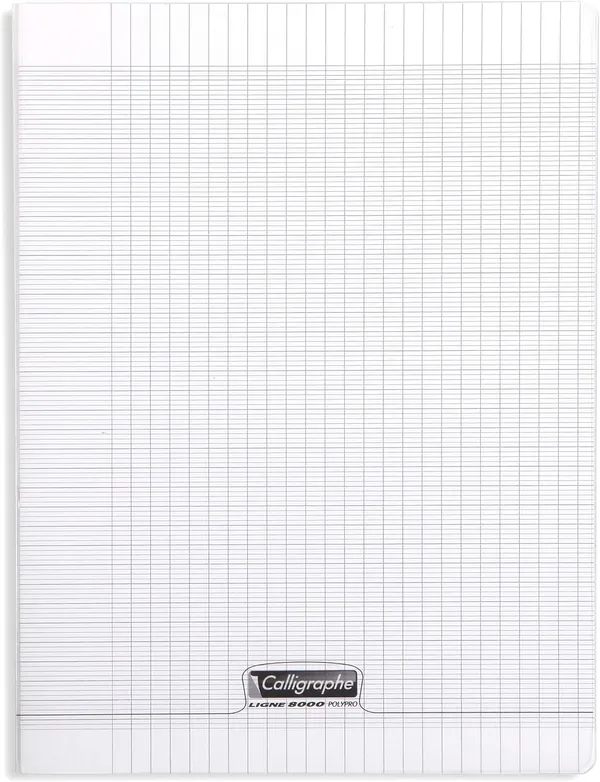 Calligraphe grand cahier 96 pages transparent