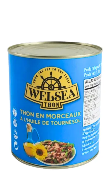 Thon morceaux à l'huile de tournesol Welsea 800 g