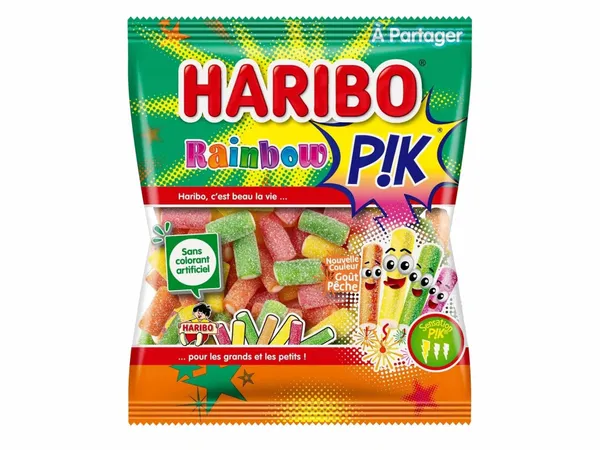 HARIBO - Bonbons Rainbow Pik - 200g