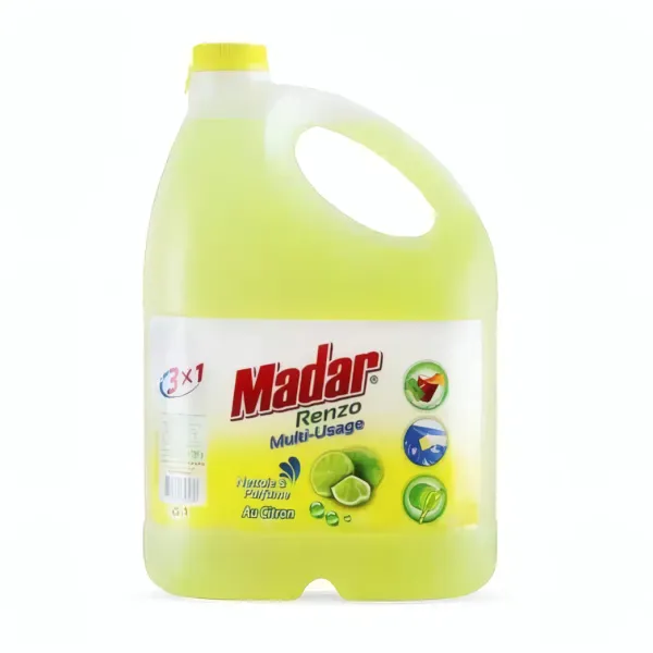 MADAR RENZO - Savon liquide dégraissant rapide au citron, multi-usages - 4,5L