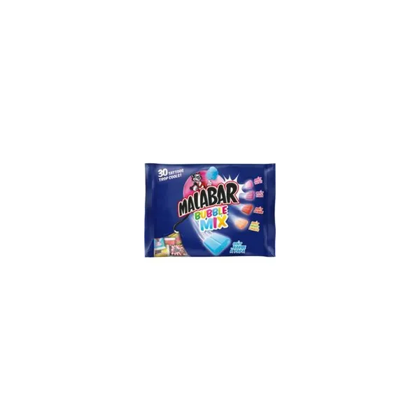 Malabar assortiments de Chewing-gum bubble mix 214g