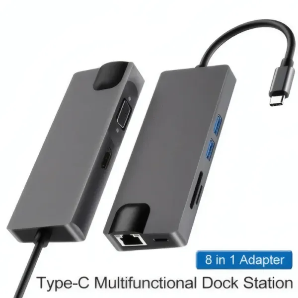 Convertisseur R SCAR RS-TCHD8IN1 Type-C vers HDTV 8 en 1