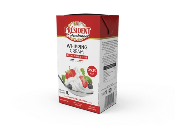 Président – Crème Fouettée 35% de matières grasses – 1 L