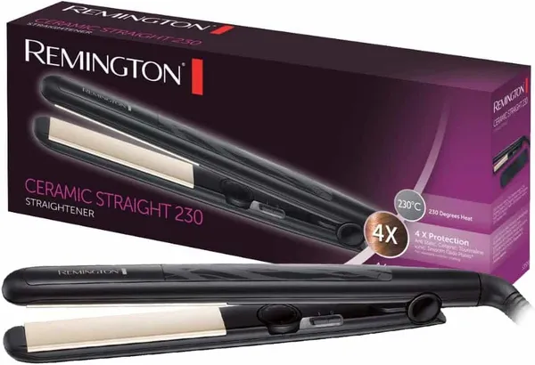 REMINGTON - Lisseur Cheveux S3500 – 4X Protection – Revêtement Céramique Tourmaline