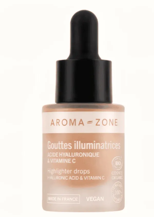 Aroma-Zone - Gouttes illuminatrices Acide hyaluronique & Vitamine C - 10ml